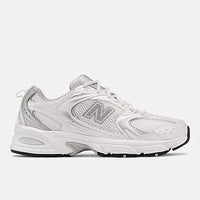 White with Silver Metallic